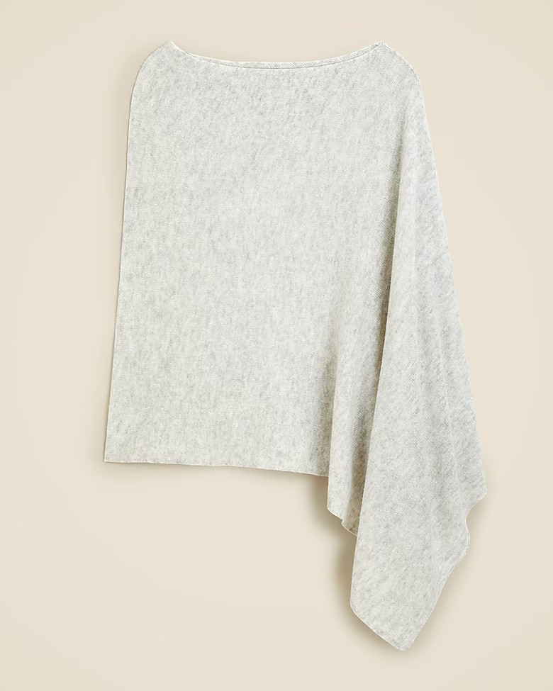 Cashmere-wool blend poncho | J. Crew US