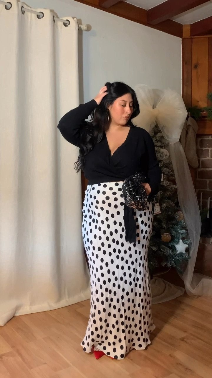 Plus size holiday outfit Inspo with polka dots 

#LTKMidsize #LTKPlusSize