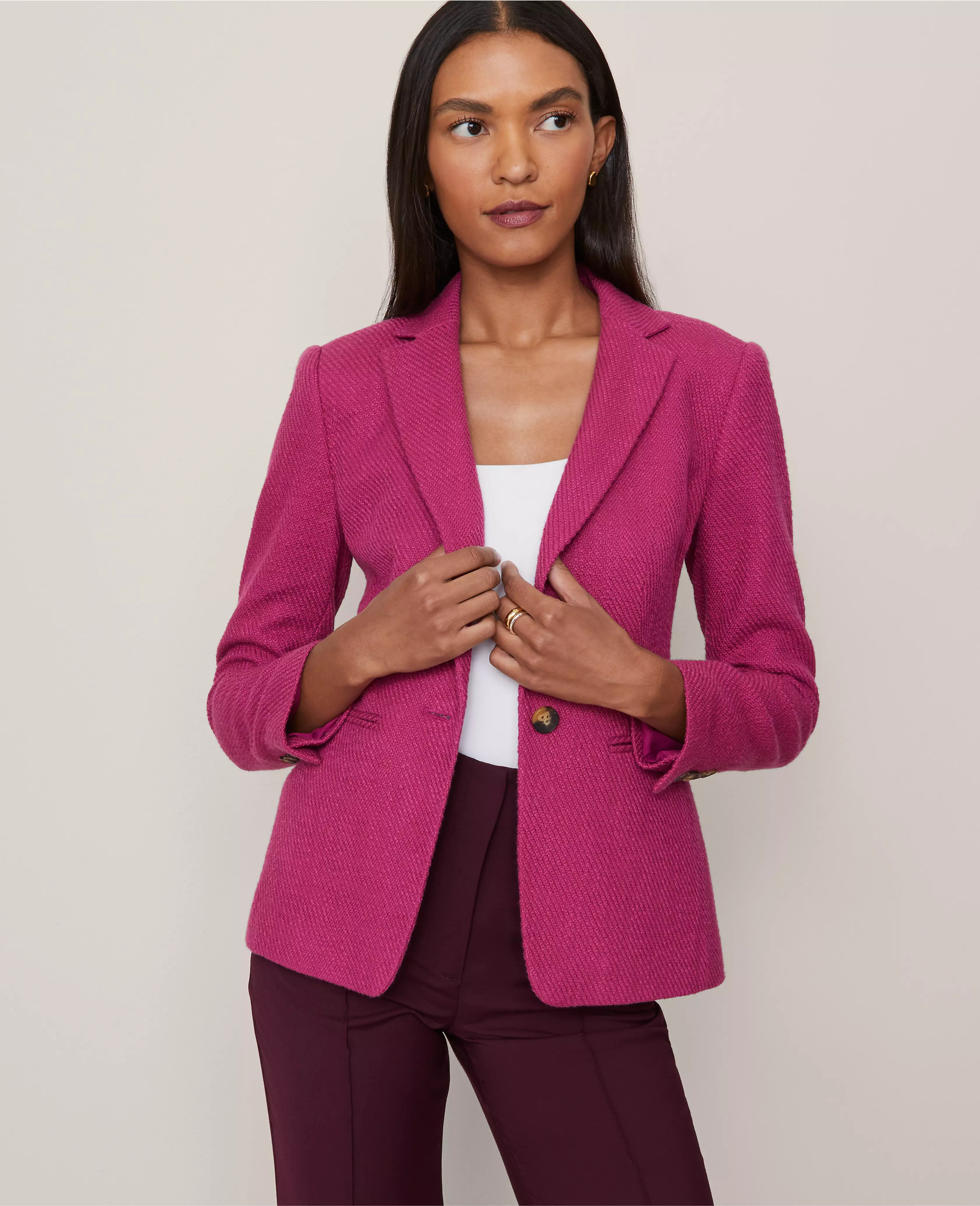 The Hutton Blazer in Tweed | Ann Taylor