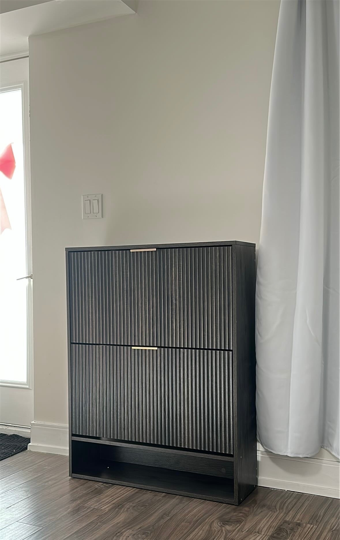 my new entryway table disguised as a shoe cabinet. It can hold over 15 pairs of shoes and a nice touch to my previously plain wall. 

Dimensions are in the link provided.

#ltkhome #homefinds #amazonhomefinds #shoecabinet #entrywaytable #entryway #housewarminggift 

#LTKWatchNow #LTKHome #LTKGiftGuide