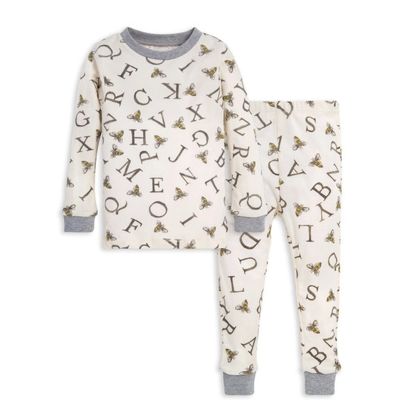 A-Bee-C Organic Cotton Snug Fit Pajamas - 18 Months | Burts Bees Baby