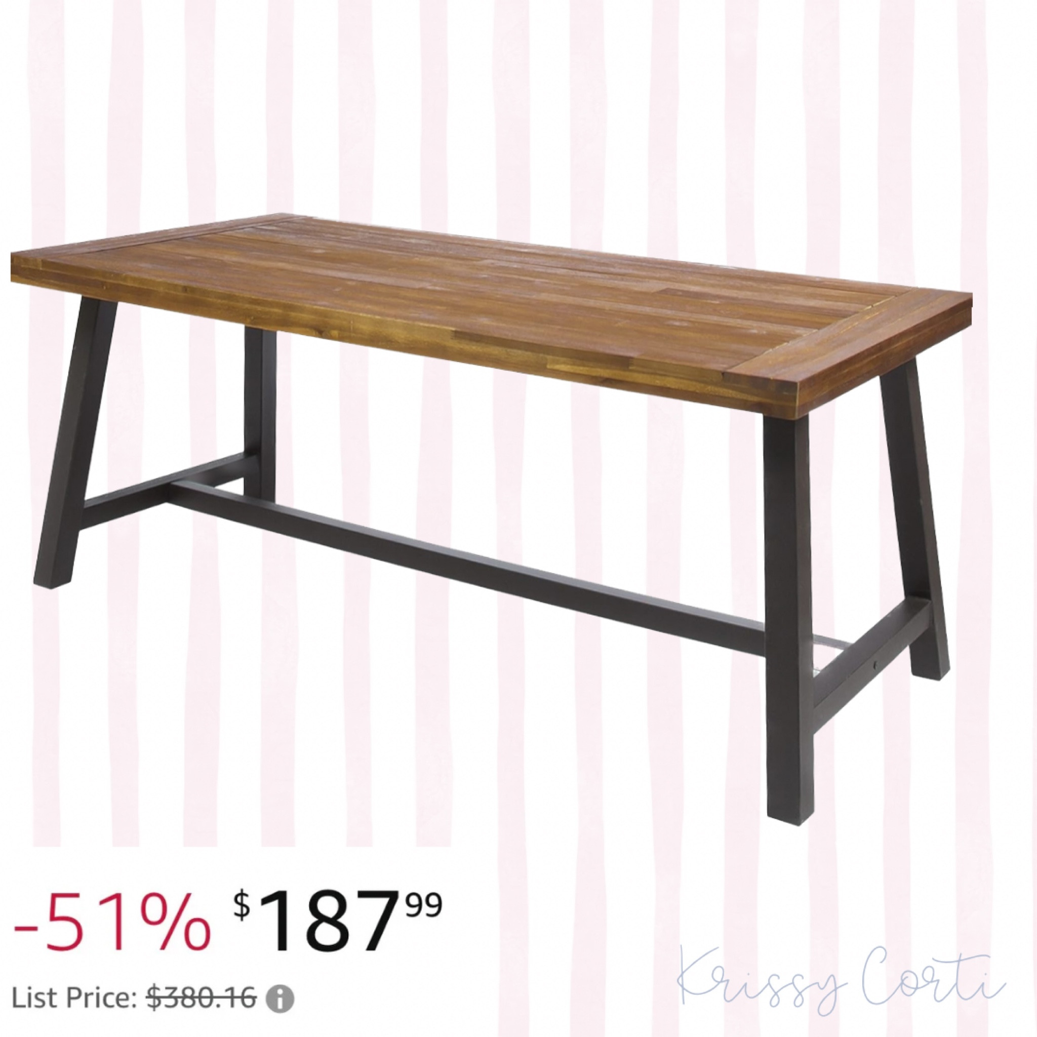 Beautiful outdoor table on sale for under $200? Yes please!!! 

#LTKsalealert #LTKSeasonal #LTKhome