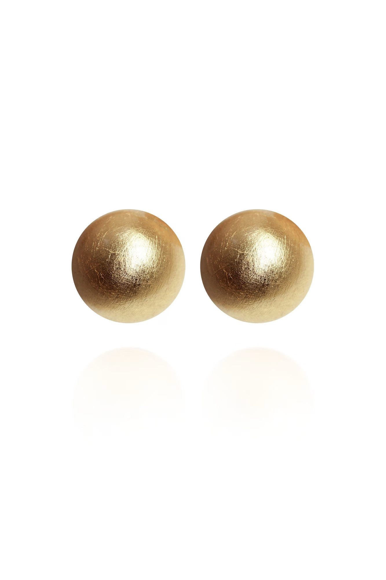 Gaia Glam Jumbo Earrings In Plated Sun | Wolf & Badger (US)