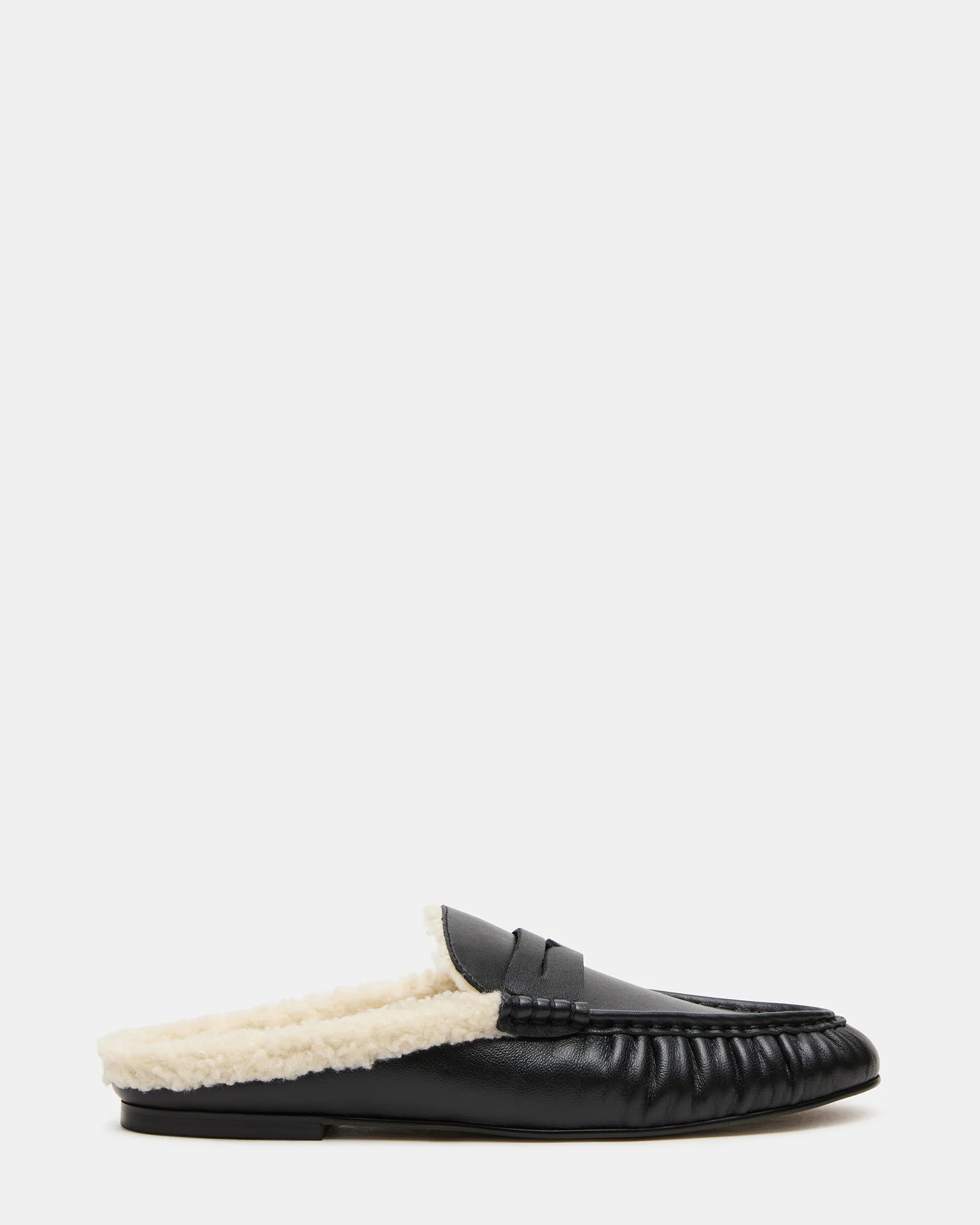 RAFE FAUX FUR BLACK LEATHER | Steve Madden (US)
