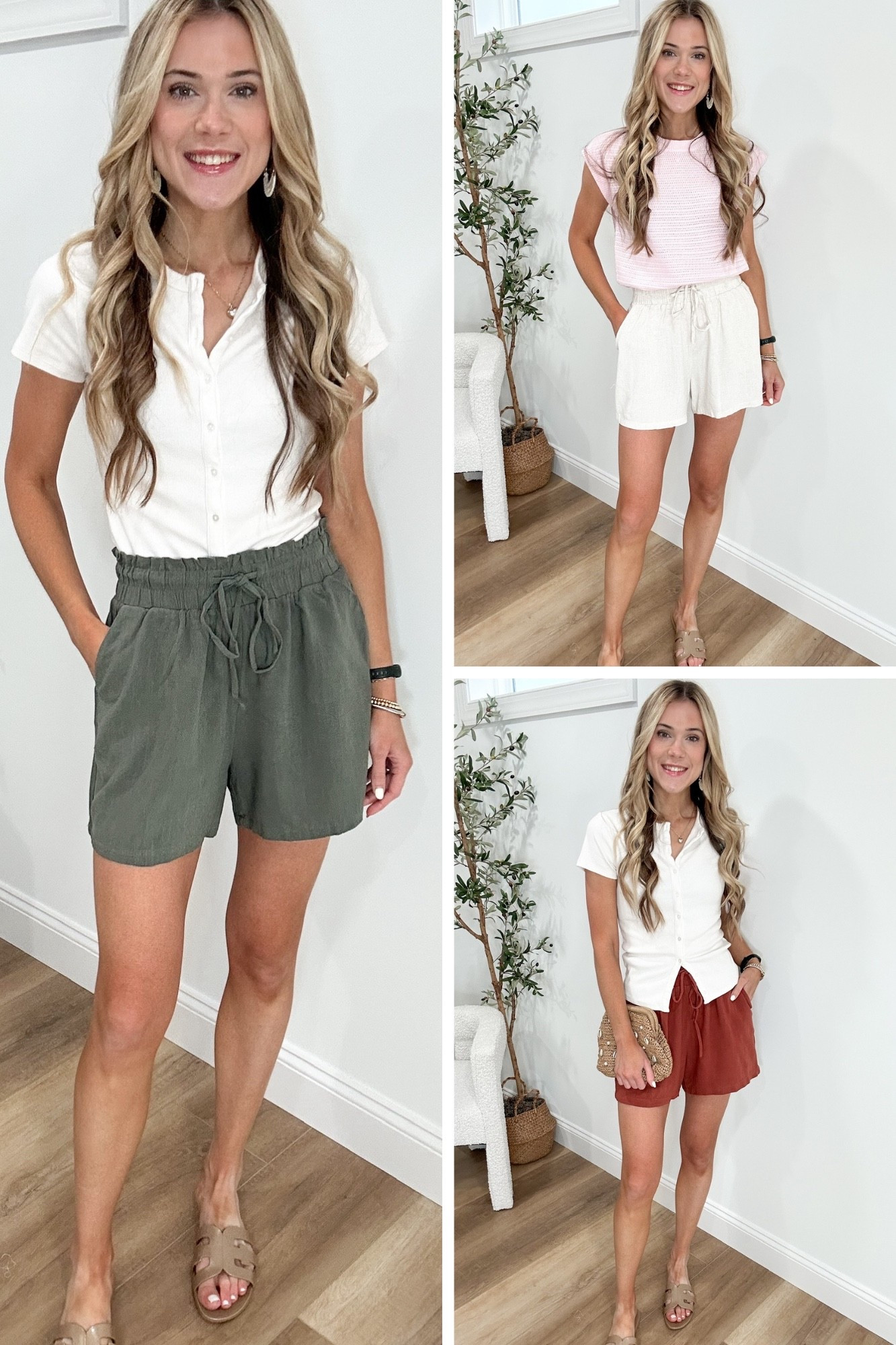 These Amazon linen drawstring shorts are honestly the summer essential. Lightweight, soft, and so easy to dress up or down — I’ve worn them to brunch, errands, and even just lounging at home ☀️

I grabbed them in olive, cream, and rust (because when something fits this good and is under $30... you get all the colors, right?!). They’ve got that easy, comfy, minimalist vibe that works with pretty much anything in your closet.

If you're building a neutral summer wardrobe or just want affordable shorts that look way more expensive than they are — these are it.

#LTKStyleTip #LTKFindsUnder100 #LTKSummerEdit