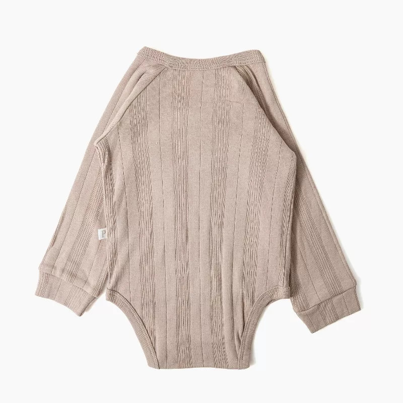 Picolette by Olivia Culpo Baby Oliver Dog 3pk Long Sleeve Bodysuits - Beige/Ivory Newborn | Target
