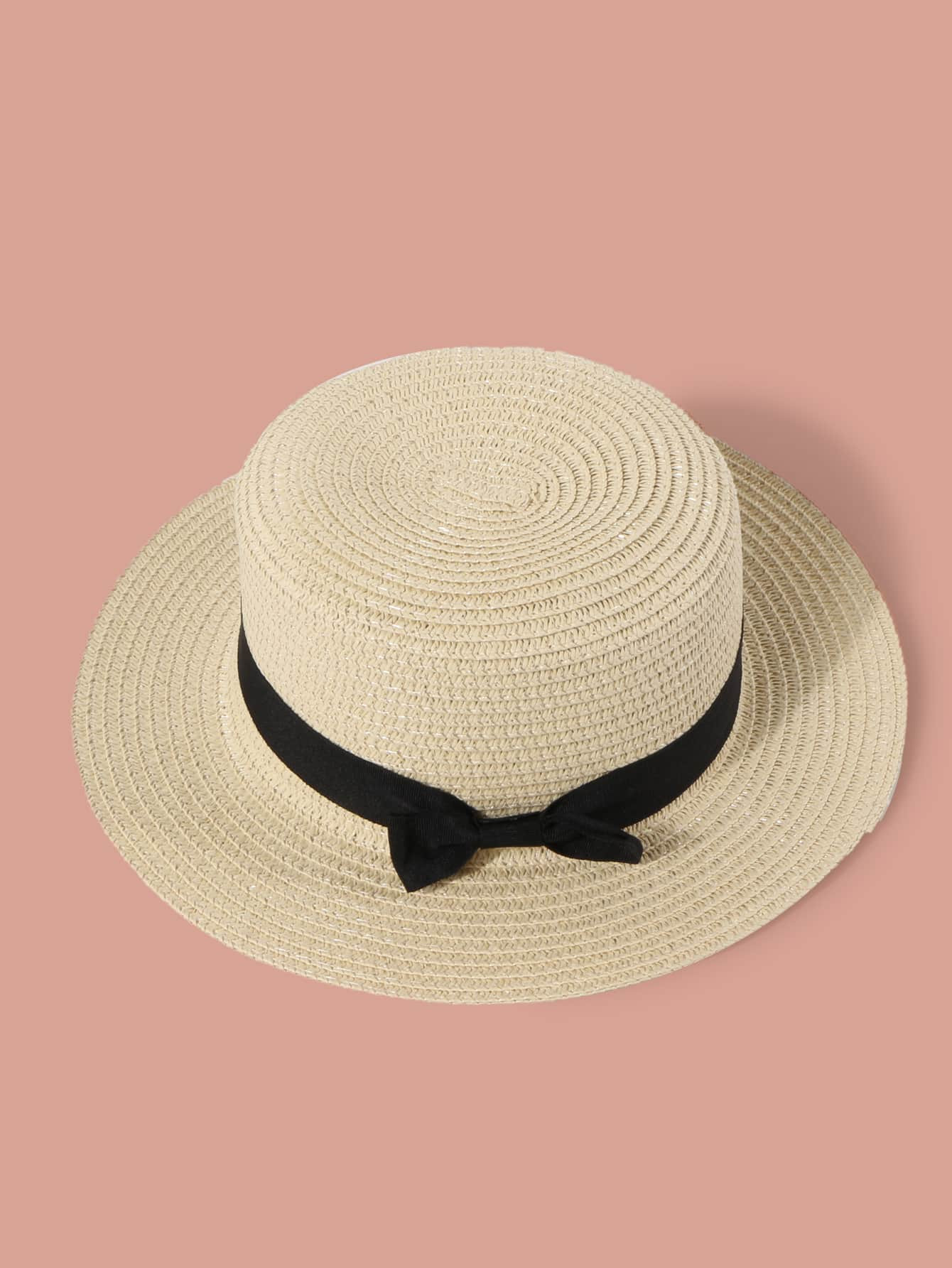 Toddler Girls Bow Detail Straw Hat | SHEIN