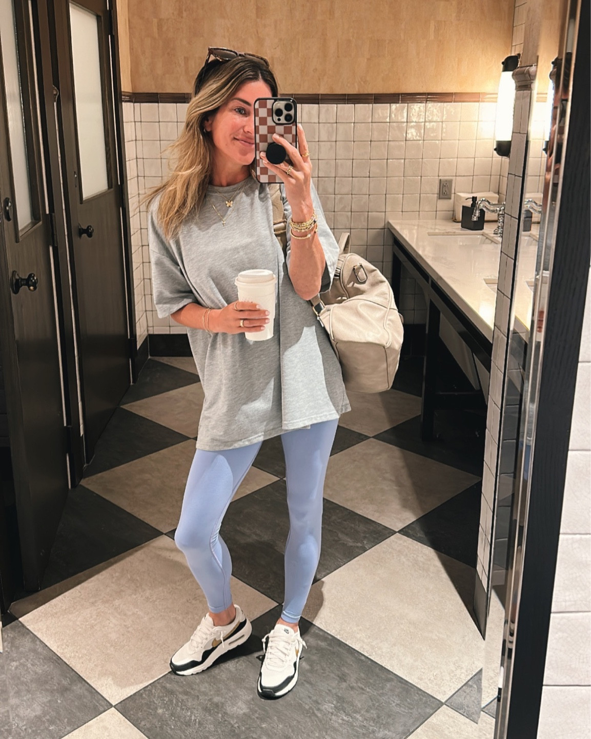 ATHMILE Womens Oversized Short Sleeve Workout Crop Off