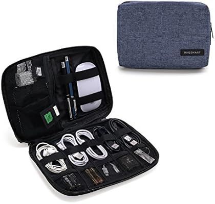 BAGSMART Electronic Organizer Small Travel Cable Organizer Bag for Hard Drives, Cables, USB, SD C... | Amazon (US)