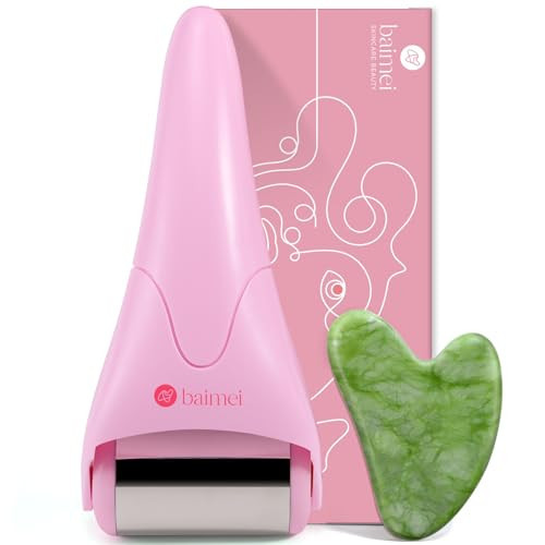 BAIMEI IcyMe Stainless Steel Ice Roller for Face & Gua Sha Facial Tools, Soothes Puffiness, Self - Care Gift for Women | Amazon (US)