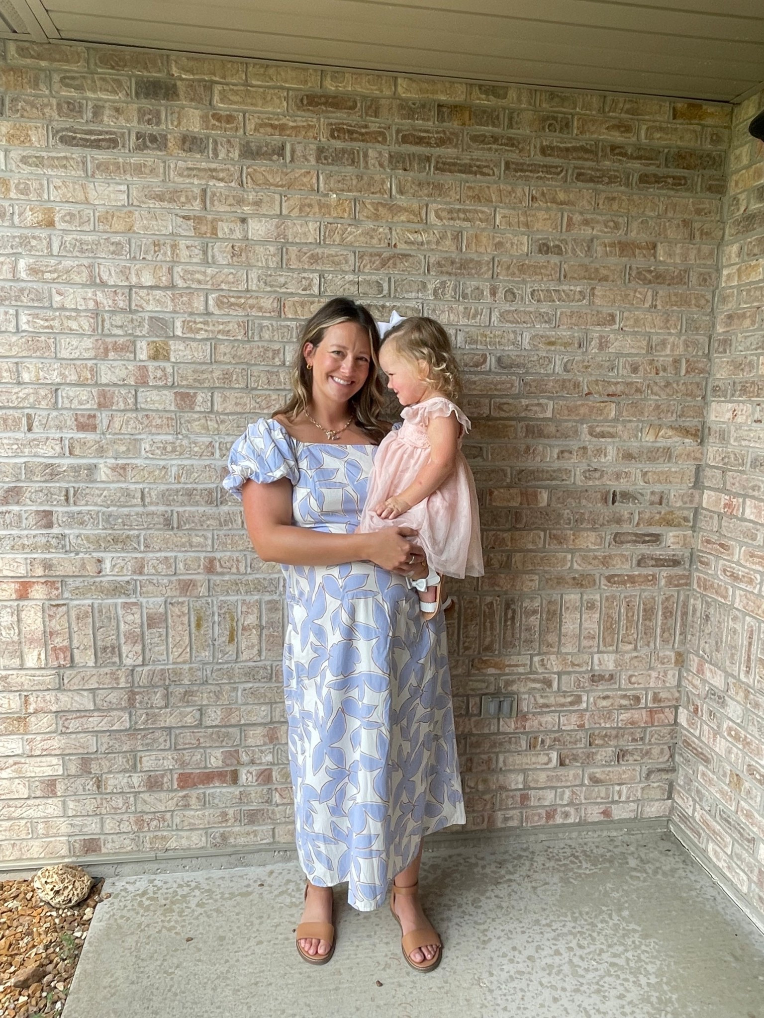 The sweetest dress for a baby shower. Not a maternity dress but fit over my 30 week bump perfectly in my regular size, M.

#LTKFamily