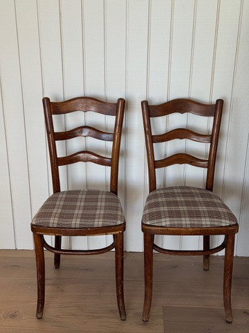 obsessed with our new chairs! vintage reupholstered but linking some similar ones !! 

 #LTKHome