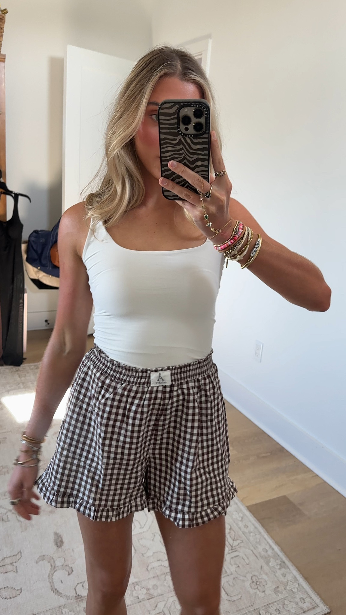 Amazon size small ANRABESS Boxer Shorts for Women,Gingham Plaid Elastic Waist Ruffle,Perfect for Lounge,Pajama&Sleep,Cute Casual Summer Bottoms

#LTKootd #LTKSaleAlert #LTKdayinmylife
