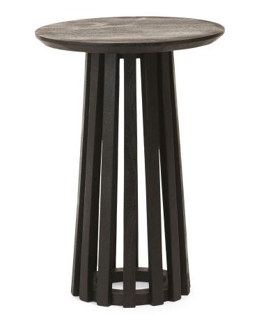 23in Slatted Base Side Table | TJ Maxx