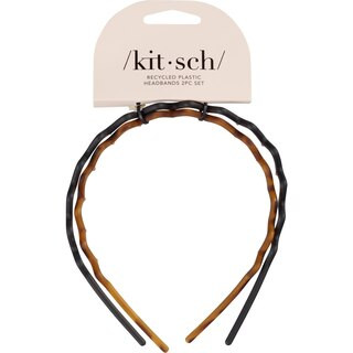 Kitsch Recycled Plastic Headbands, Black/Brown, 2 CT | CVS Health