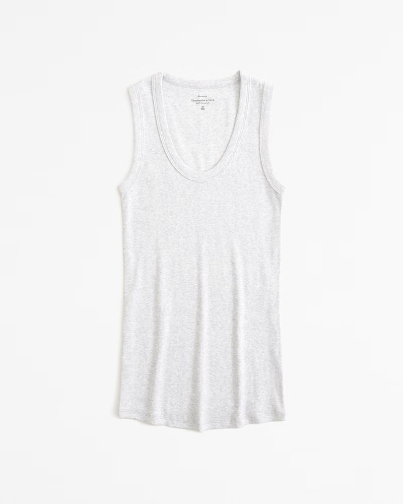 Maternity Scoopneck Rib Tank | Abercrombie & Fitch (US)