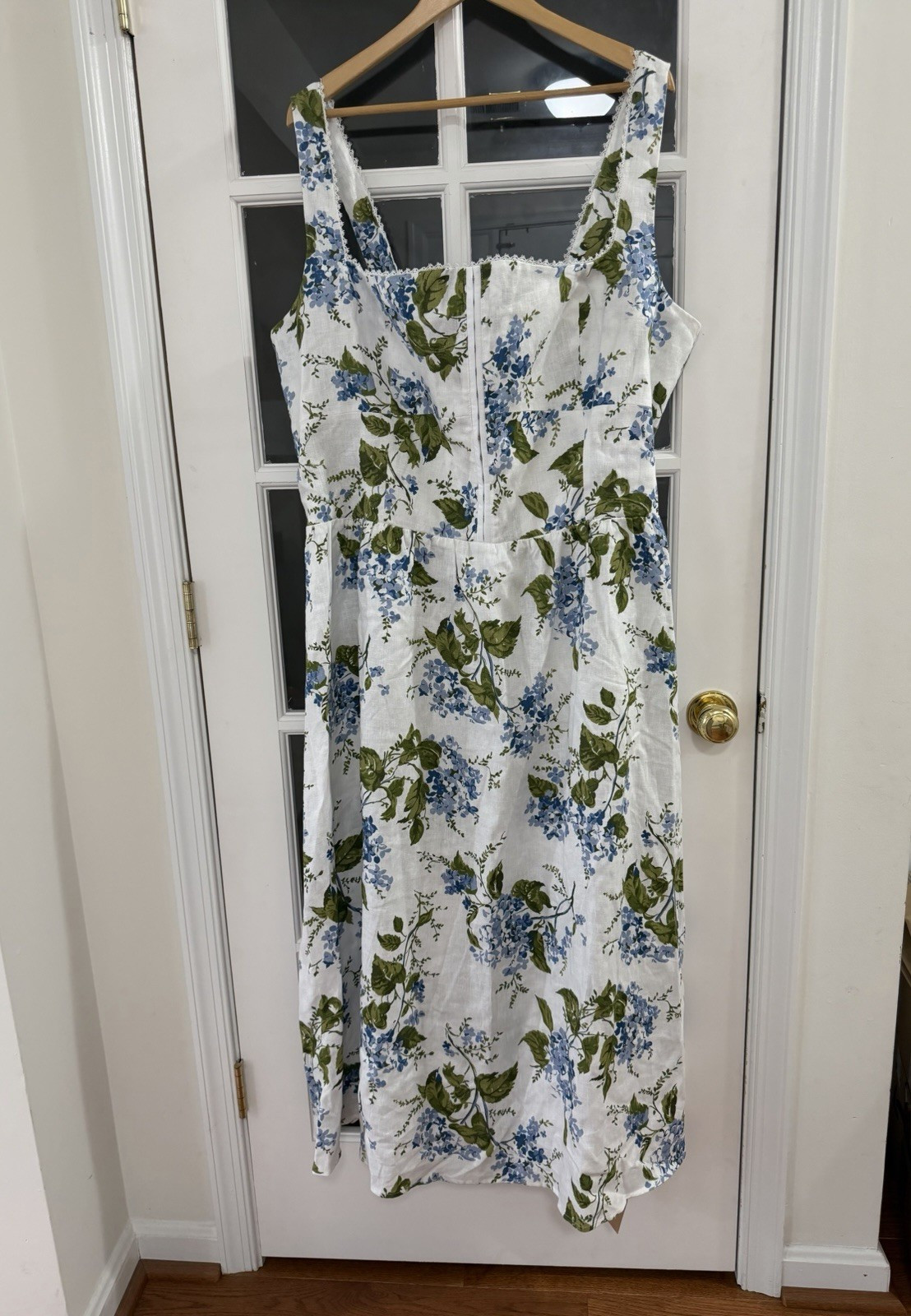 Reformation  Tagliatelle Floral Linen Midi Dress - Size 22 - NWT - 100% linen | eBay US