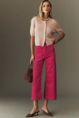 The Colette Corduroy Crop Wide-Leg Pants by Maeve | Anthropologie (US)