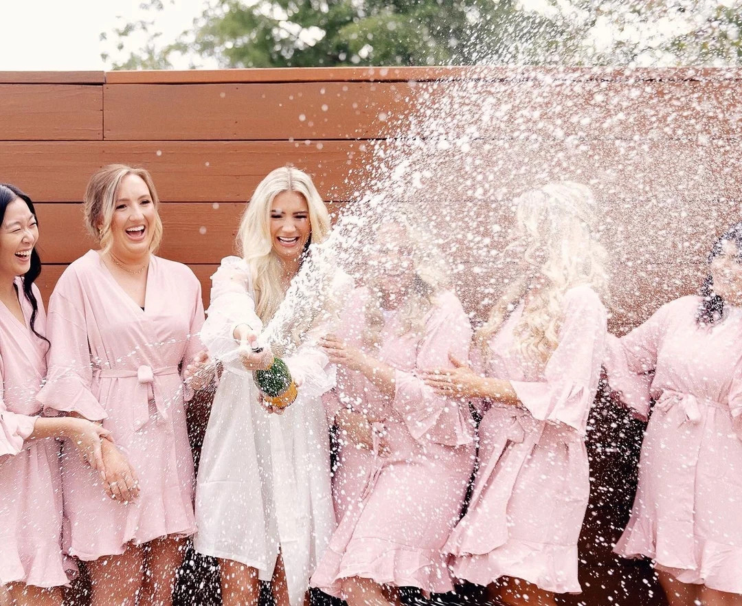 Dusty Rose Ruffle Robe  Bridesmaid Robes  Bridal Party Robes - Etsy | Etsy (US)