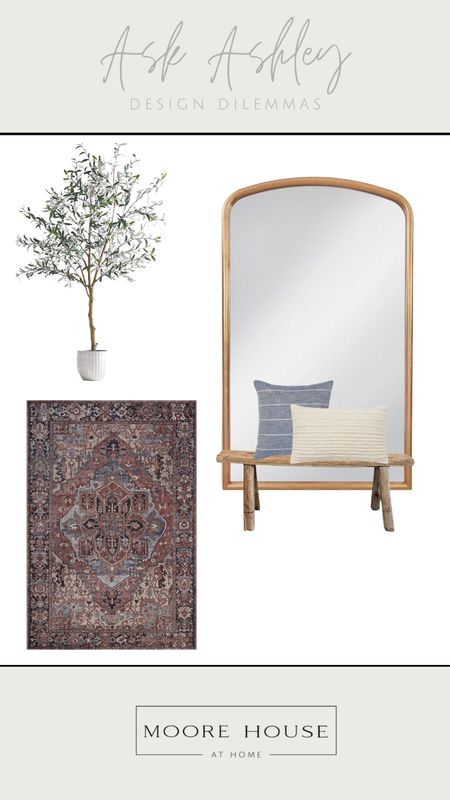 Ask Ashley Design Dilemma 

This follower needed help creating a more welcoming entryway. She only had one small blank wall so we are maximizing the look of the space with an oversized mirror. 

Follow my shop @Moore_House_at_Home on the @shop.LTK app to shop this post and get my exclusive app-only content!

#liketkit #LTKhome
@shop.ltk
https://liketk.it/3OIhf

#LTKhome