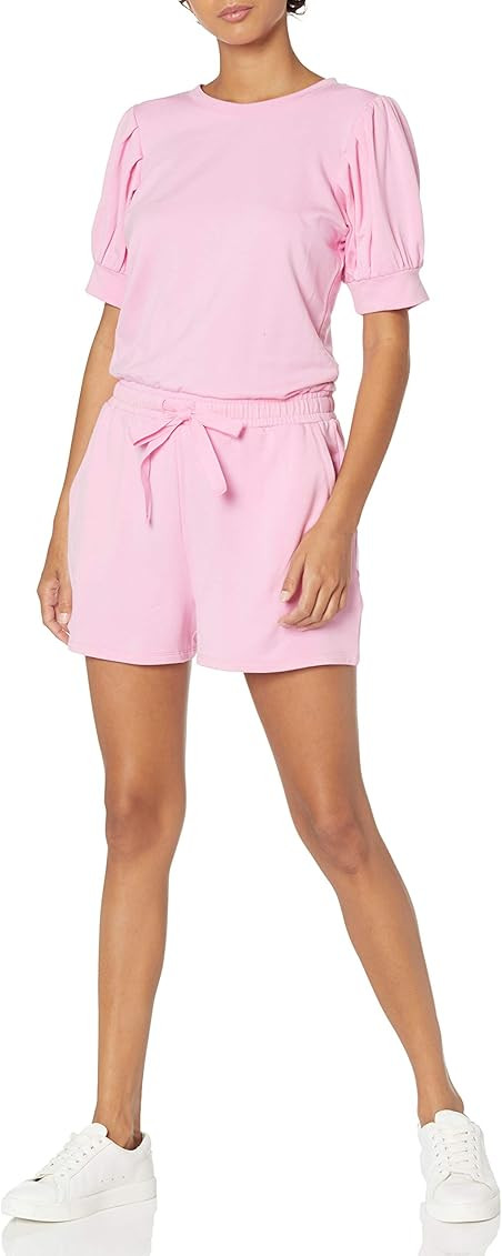 Daily Ritual Women's Puff Sleeve Supersoft Terry Romper | Amazon (US)