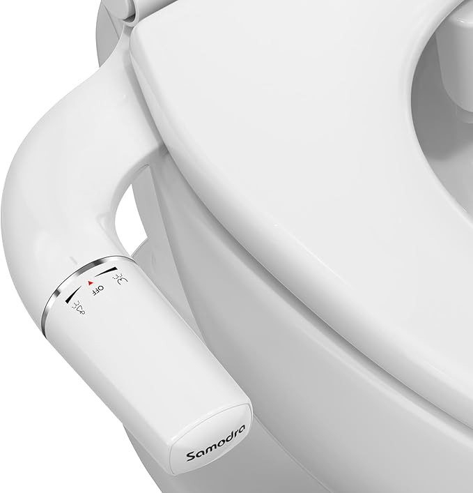 SAMODRA Ultra-Slim Bidet Attachment for Toilet - Dual Nozzle (Frontal & Rear Wash) Hygienic Bidet... | Amazon (US)