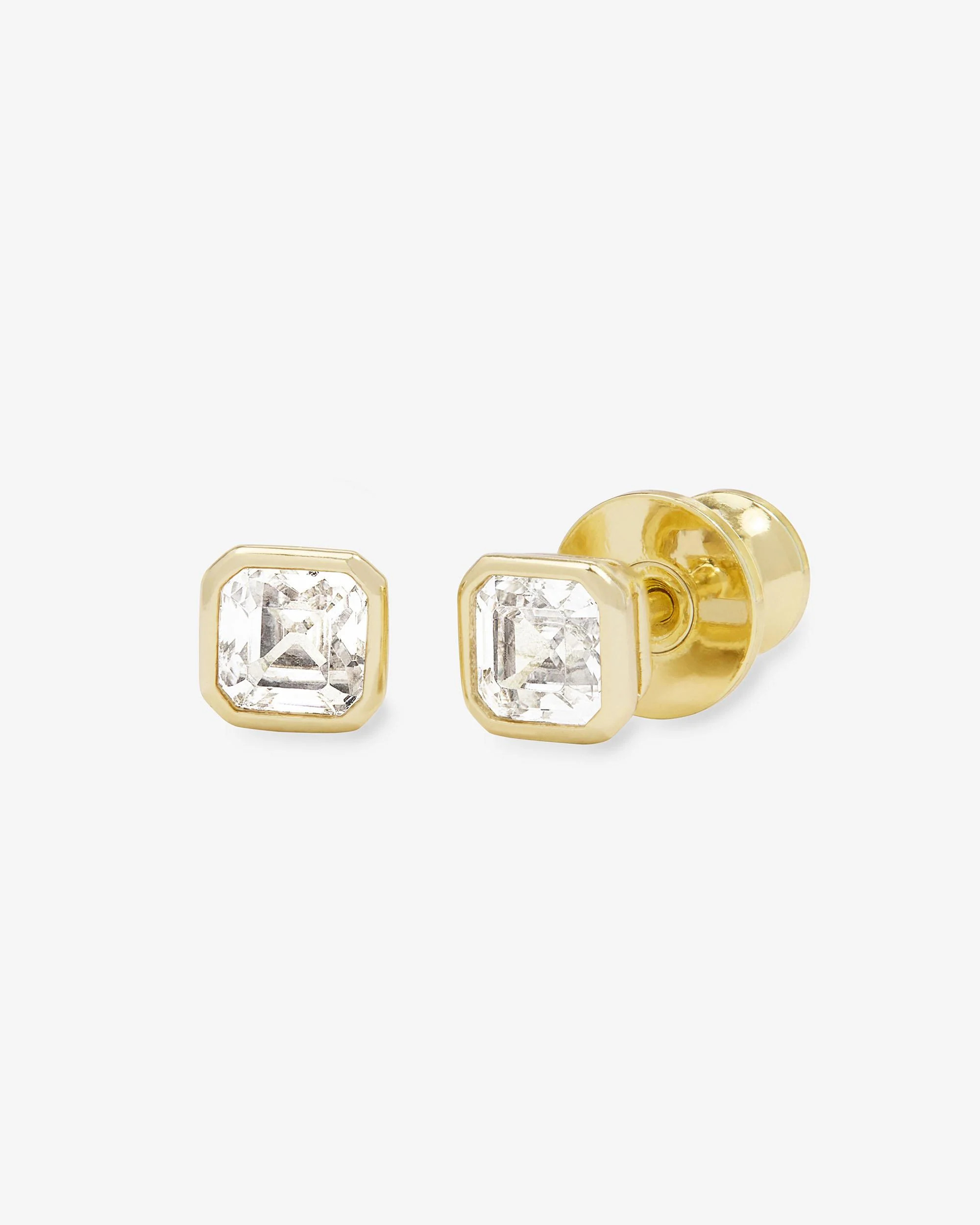 Duchess 4mm Studs - Gold|White Diamondettes | Melinda Maria Jewelry