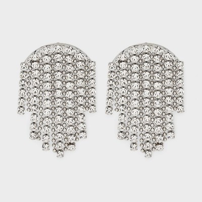 Small Chandelier Earrings - A New Day™ Silver | Target