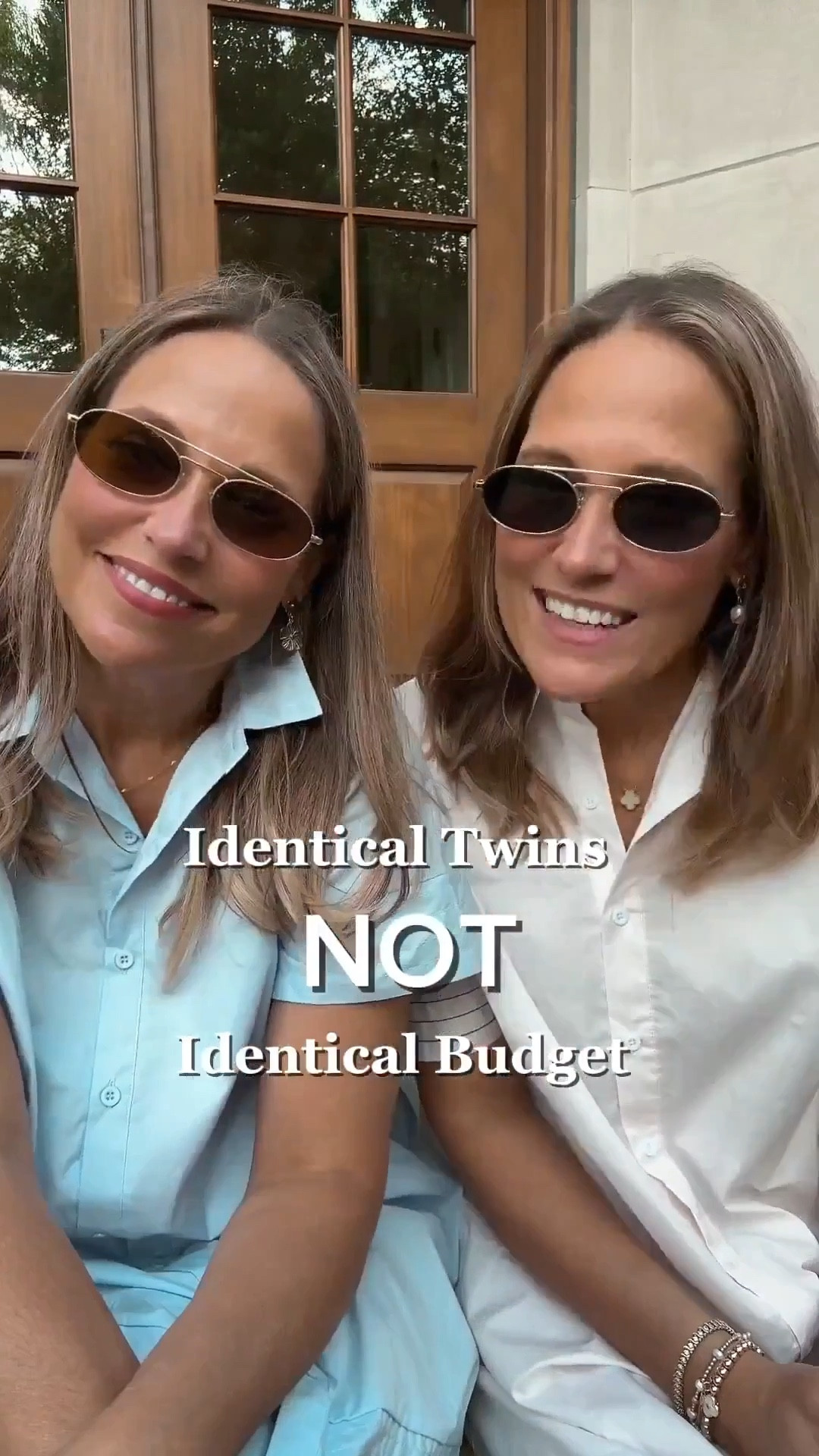 Identical twins on not-so-identical budgets. We have found so many designer-inspired sunglasses on Amazon and they are essential for finishing any look. These gold-rimmed statement frames are under $25and such a fun accessory to elevate your outfits. Plus, these would make a great stocking stuffer! 

#LTKGiftGuide #LTKHoliday #LTKSeasonal