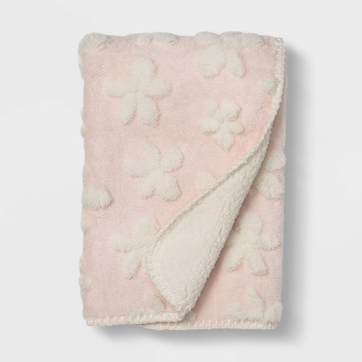Plush Stroller Blanket Daisy  - Cloud Island™ Pink | Target