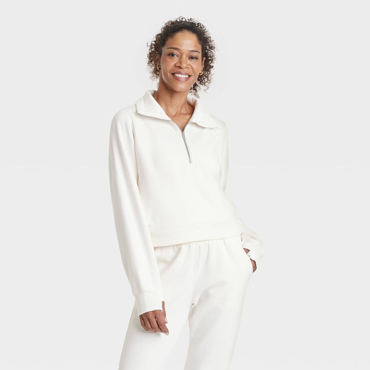 Women's Fleece Half Zip Pullover - All In Motion™ | Target