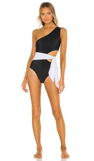 BEACH RIOT Carlie One Piece in Black. - size S (also in L, M, XS) | Revolve Clothing (Global)