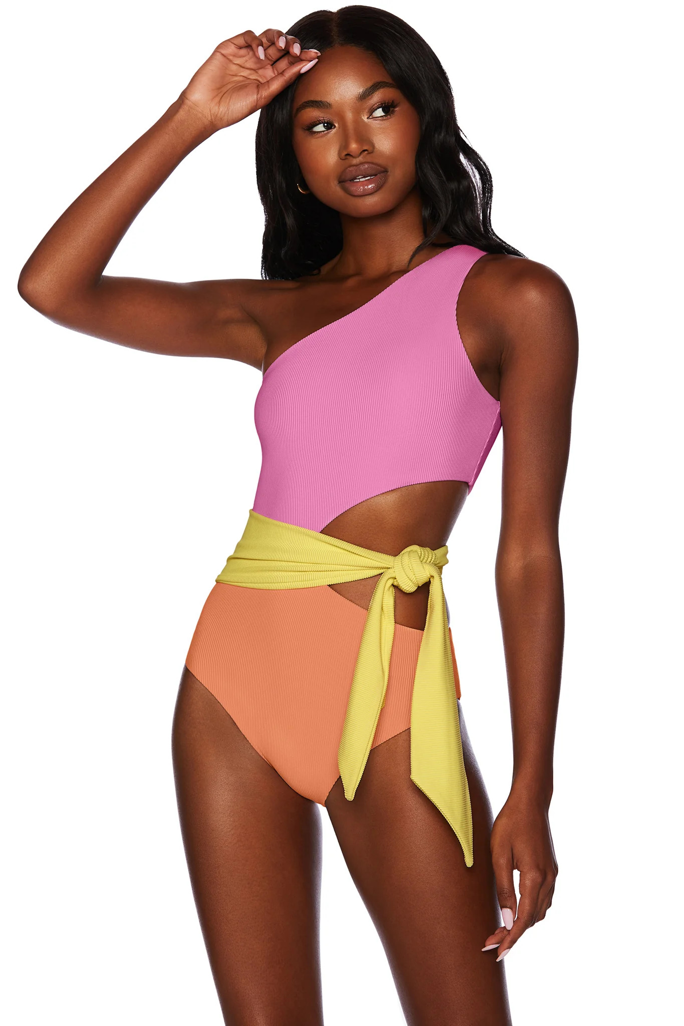 Carlie One Piece Fruity Colorblock | Beach Riot