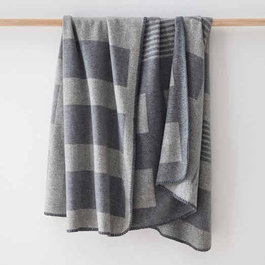 Brushed Woven Modern Throw | West Elm (US)