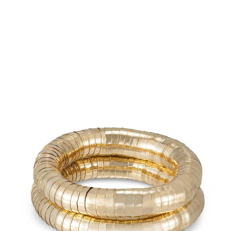 Ettika Liquid Gold Stretch Bracelet Set - Gold - OS | Verishop