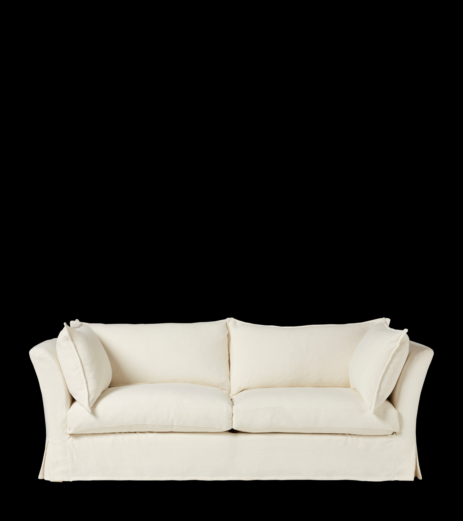 Avitus 3-Seater Sofa - Off White Linen | OKA UK