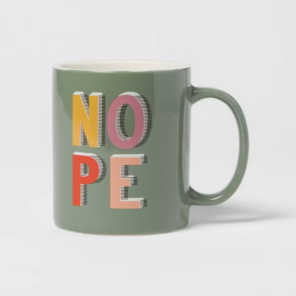 15oz Stoneware Nope Mug - Room Essentials™ | Target