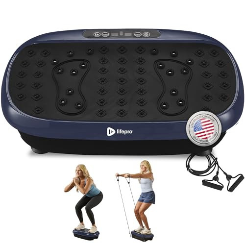Lifepro HexaPlate Lite Vibration Plate Exercise Machine with Magnetic Acupoints - Full Body Vibration Platform for Beginners and Recovery - Lymphatic Drainage Massager for Muscle Toning and Fitness | Amazon (US)