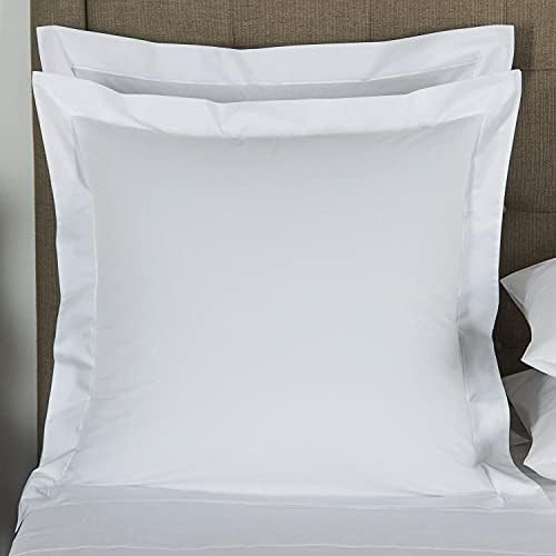 Gohomia Premium Cotton White Sateen Pillow Shams Set of 2, Hotel Tailored Decorative Bed European... | Amazon (US)