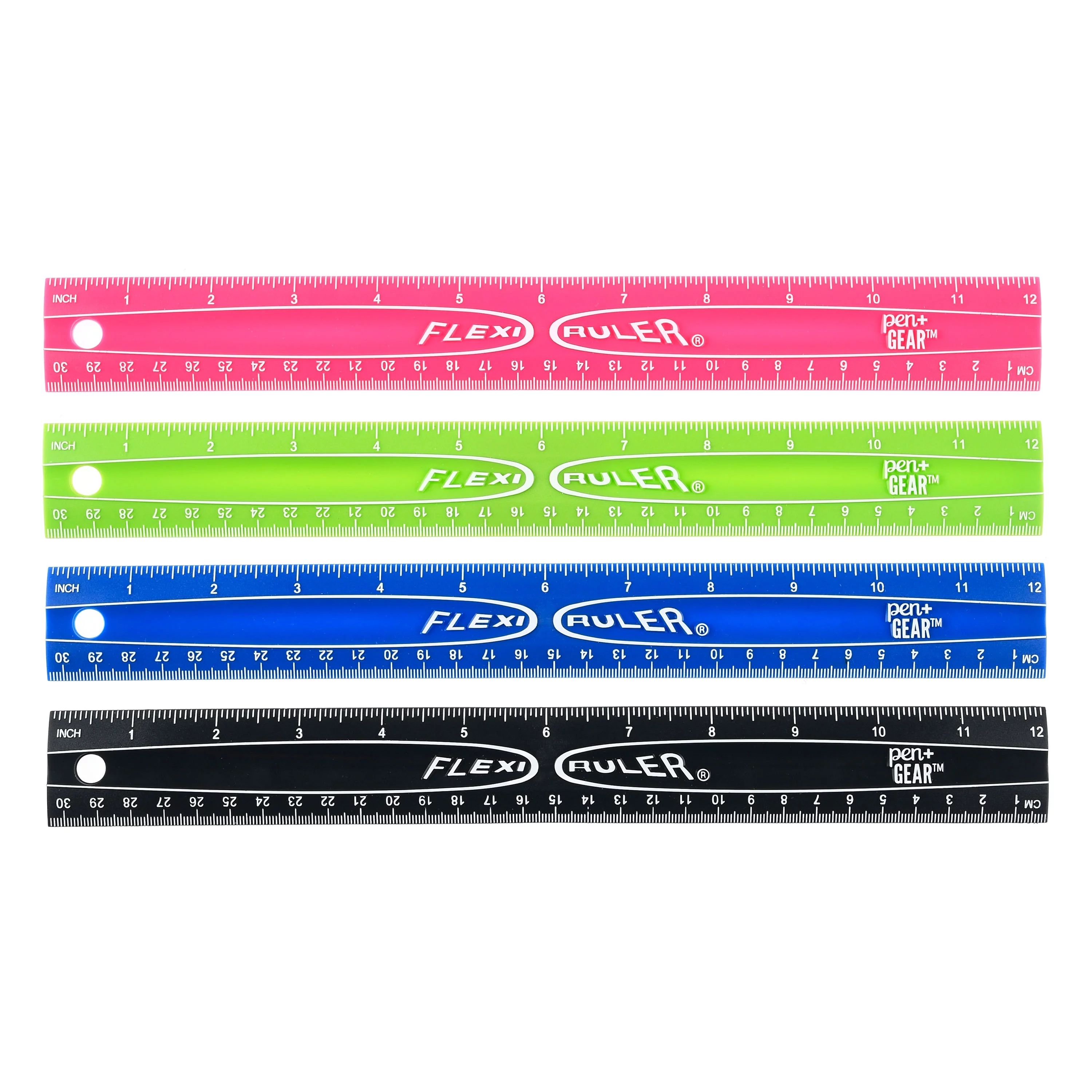 Pen + Gear Flexible Plastic Ruler, Assorted Colors - Walmart.com | Walmart (US)