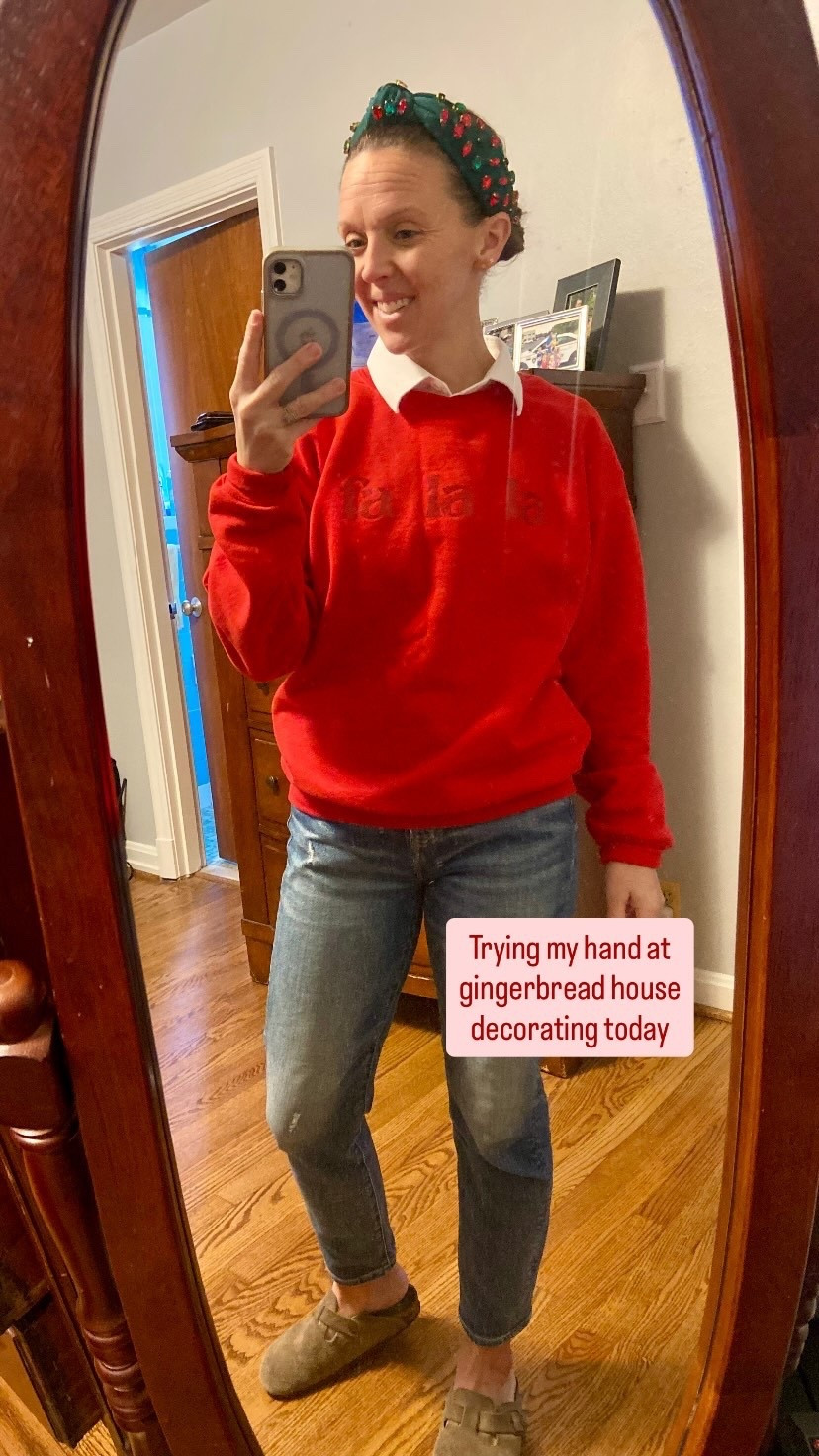 Trying my hand at 
gingerbread house
decorating today