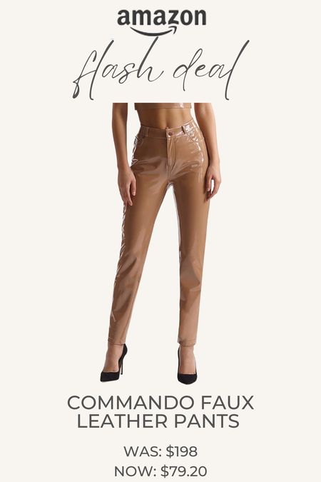 AMAZON flash deal! 60% off commando faux leather pants. Under $80! Black ones on sale too. 

Fall outfit. Fall fashion. Leather. 

#LTKstyletip #LTKsalealert #LTKfindsunder100