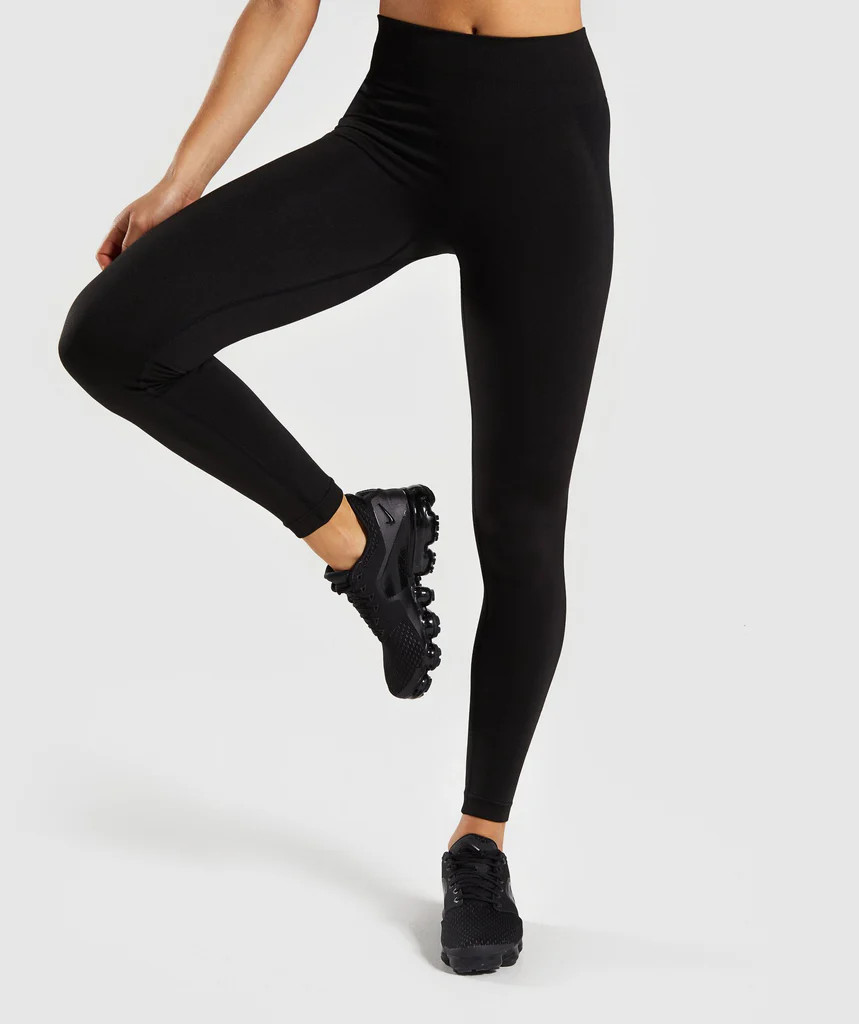 Gymshark Flex High Waisted Leggings - Black/Charcoal | Gymshark