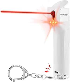 3-in-1 Personal Safety Alarm with Pepper Spray Gel for Women Self Defense Keychain, Defence Prote... | Amazon (US)