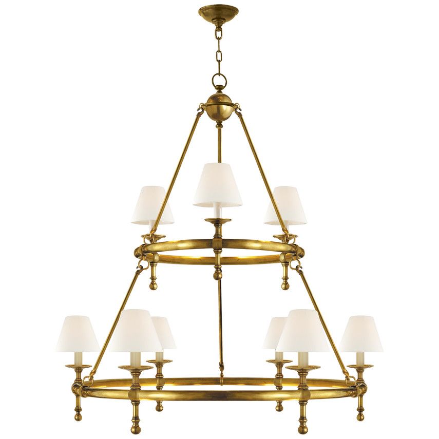 Classic Two-Tier Ring Chandelier | Visual Comfort