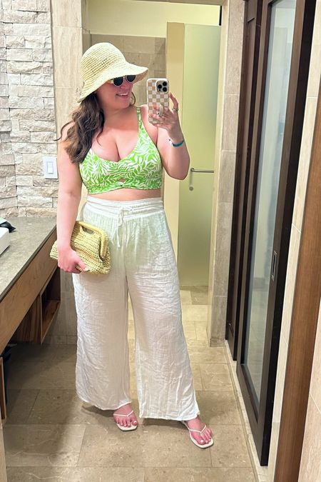 Midsize vacation outfit! Another look I wore to the beach while in Costa Rica 🥰

Swimsuit from Swimsuits for all (not able to link here will add a link to IG stories) *use code S4AFS75 for free shipping!

Pants - size large tall *from last year, linked this years style 
Sandals - size 10 *from last year, linked this years style 

#LTKSwim #LTKSeasonal #LTKMidsize