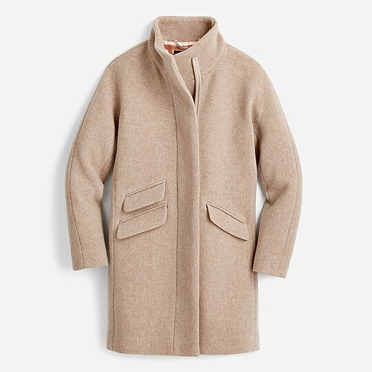 J.Crew: Cocoon Coat In Italian Stadium-cloth Wool For Women | J. Crew US