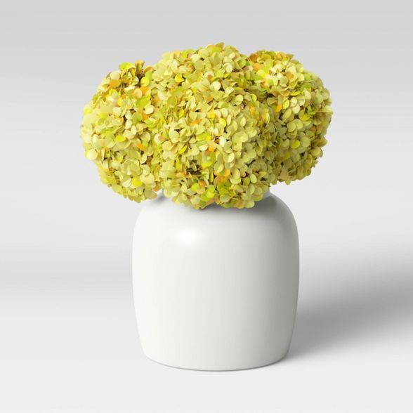 7" x 6" Artificial Yellow Flower Arrangement in Vase Cream - Threshold™ | Target