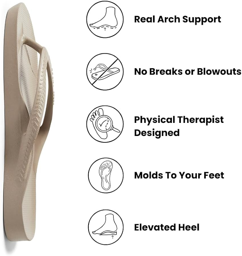 Archies Arch Support Flip Flops for Men & Women – Orthotic Sandals for Plantar Fasciitis Relief... | Amazon (US)