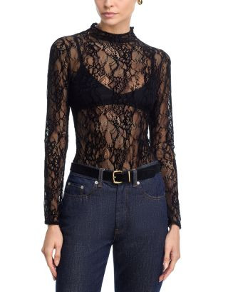 Lace Mock Neck Bodysuit | Bloomingdale's (AU)